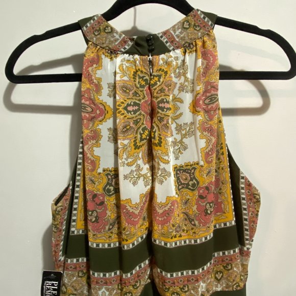 Boho Print Handkerchief Hem Dress - Picture 6 of 7